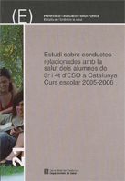 Estudi sobre conductes relacionades amb la salut dels alumnes de 3r i 4t d'ESO a Catalunya. Curs esc, de AA.VV. | portada del