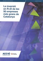 inversió en R+D de les 50 empreses més grans de Catalunya/La, de AA.VV. | portada del libro
