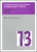 model de finançament autonòmic de 2009: descripció i valoració/El, de Bassols i Santamaria , Montserrat | portada del libro