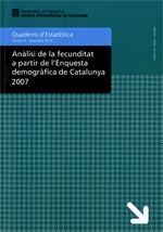 ANALISI DE LA FECUNDITAT A PARTIR DE L'ENQUESTA DEMOGRAFICA DE CATALUNYA 2007, de AA.VV. | portada del libro