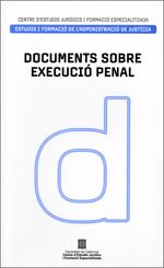Documents sobre execució penal, de AA.VV. | portada del libro