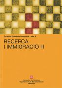 Recerca i Immigració III, de AA.VV. | portada del libro