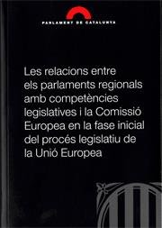 RELACIONS ENTRE ELS PARLAMENTS REGIONALS AMB COMPETENCIES LE | portada del libro