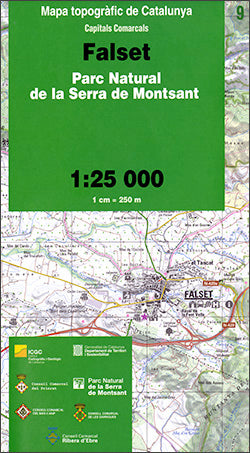 MAPA TOPOGRAFIC DE CATALUNYA 1:25 000 CAPITALS COMARCALS. 9, de INSTITUT CARTOGR·FIC I GEOLÃGIC DE CATA | portada del libro