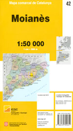 MAPA COMARCAL DE CATALUNYA 1:50 000. MOIANES - 42, de INSTITUT CARTOGRAFIC I GEOLOGIC DE CATALUNYA | portada del libro