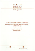 Tribunal de Contrafaccions de Catalunya i la seva activitat (1702-1713)/El, de Capdeferro i Pla | portada del libro
