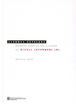 LLENGUA CATALANA MATERIAL DIDàCTIC PER A CURS, de SITJA I BRUNAT | portada del libro