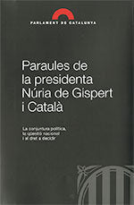 Paraules de la presidenta Núria de Gispert i Català, de AA.VV. | portada del libro
