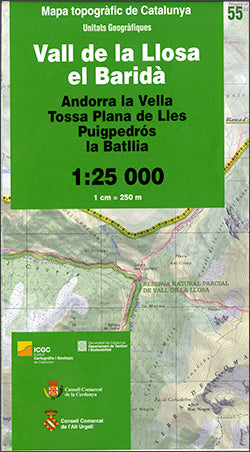 MAPA TOPOGRAFIC DE CATALUNYA 1:25000 UNITATS GEOGRAFIQUES., de Institut Cartogràfic de Catalunya | portada del libro