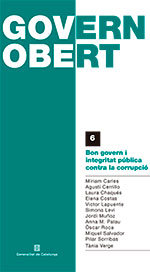 Bon govern i integritat pública contra la corrupció, de Carles, Míriam | portada del libro