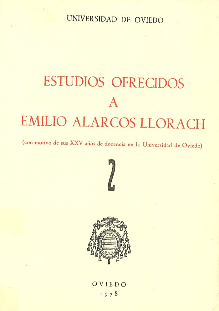 Estudios ofrecidos a Emilio Alarcos Llorach Tomo II, de García Arias, José Luis | portada del libro
