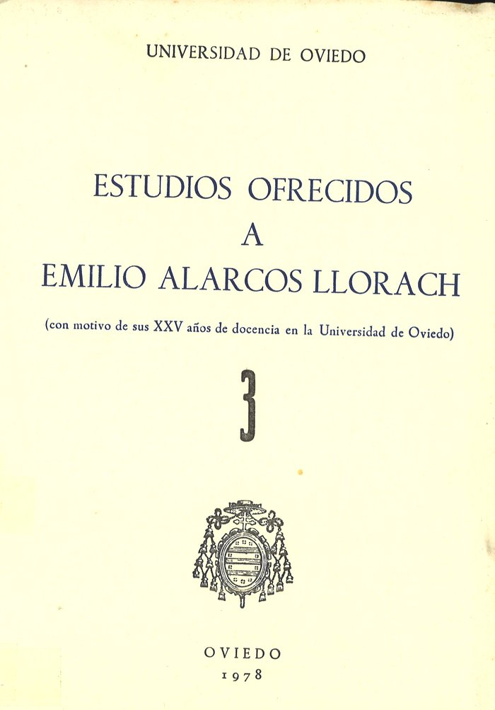 Estudios ofrecidos a Emilio Alarcos Llorach Tomo III, de García Arias, José Luis | portada del libro