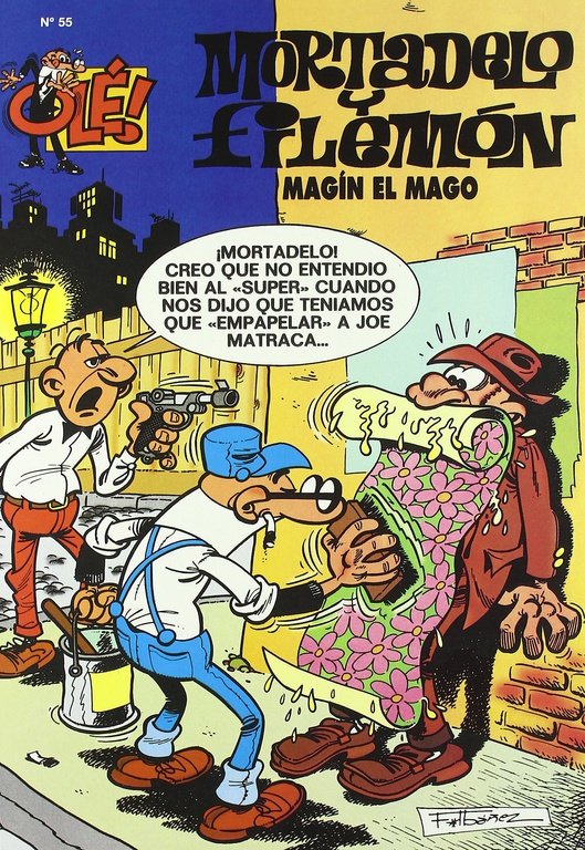 OLE MORTADELO 55 MAGIN EL MAGO OLM, de IBAÑEZ | portada del libro