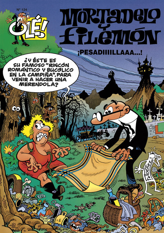 OLE MORTADELO 124 PESADILLA OLM, de IBAÑEZ | portada del libro