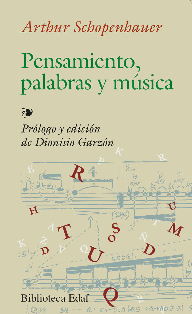 Pensamiento, palabras y música, de Schopenhauer, Arthur | portada del libro