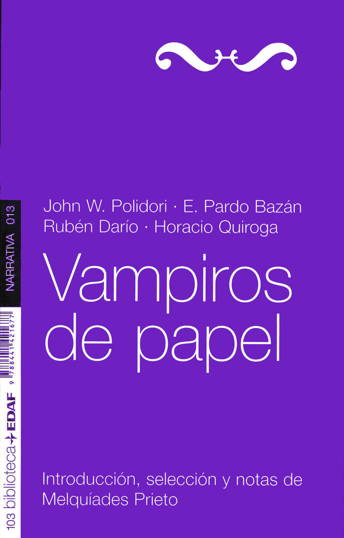 Vampiros de papel, de Polidori, John W. | portada del libro