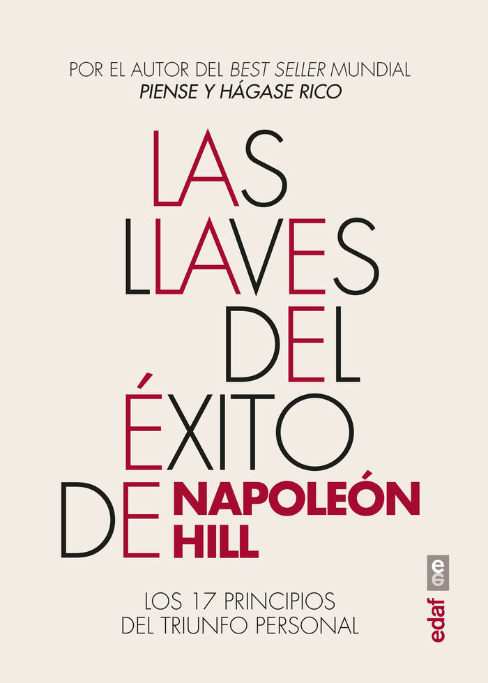 LLAVES DEL EXITO DE NAPOLEON HILL,LAS, de HILL,NAPOLEON | portada del libro