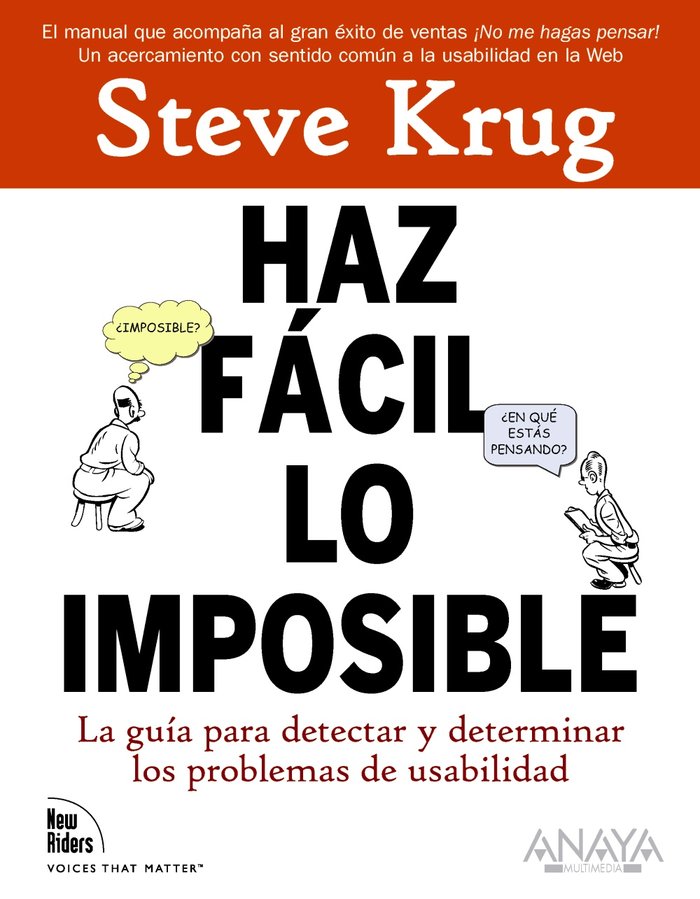 Haz fácil lo imposible, de Krug, Steve | portada del libro