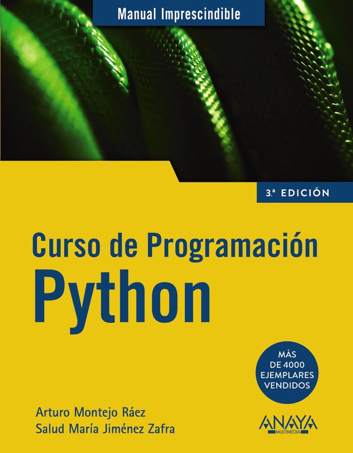 Curso de Programación Python, de Montejo Ráez, Arturo | portada del libro