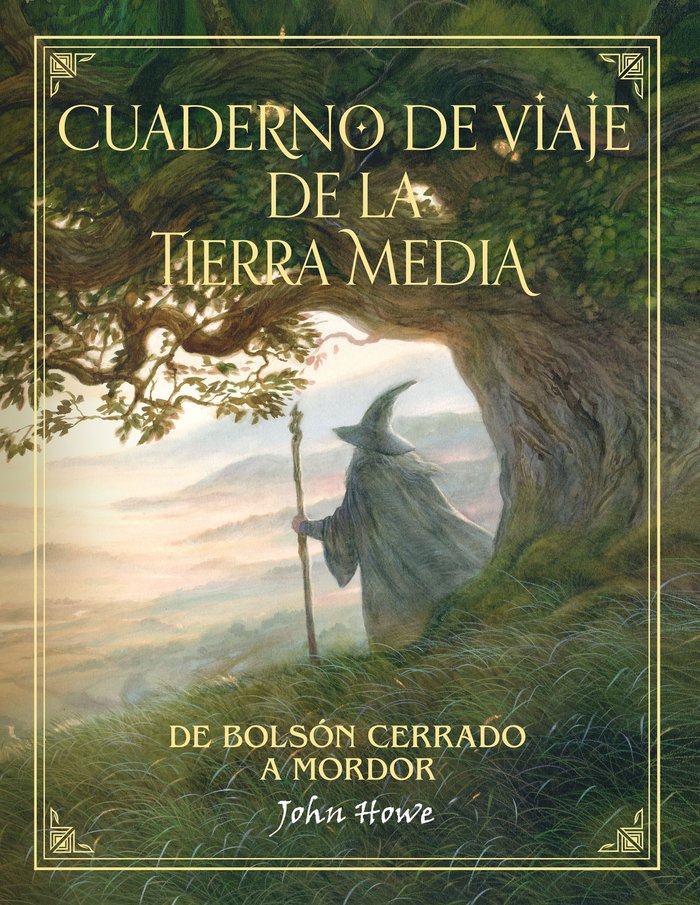 Cuaderno de viaje de la Tierra Media, de Howe | portada del libro
