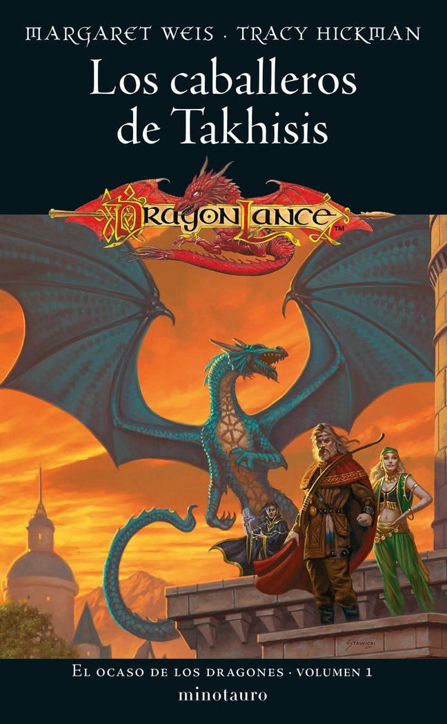 EL OCASO DE LOS DRAGONES 1 LOS CABALLEROS DE TAKHISIS, de MARGARET WEIS | portada del libro