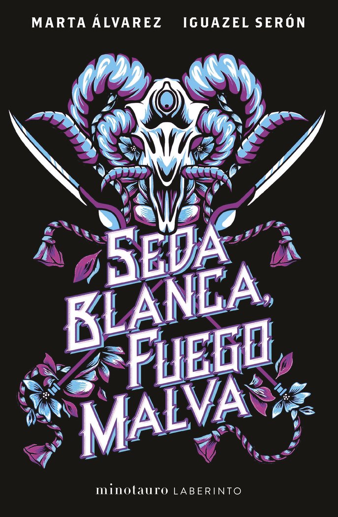 SEDA BLANCA, FUEGO MALVA, de MARTA ALVAREZ E IGUAZEL SERON | portada del libro