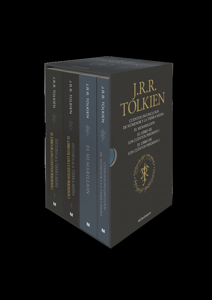 ESTUCHE TOLKIEN 2 (SILMARILLION, CUENTOS INCONCLUSOS, Hª TIERRA MEDIA 1 Y 2), de TOLKIEN, J. R. R. | portada del libro