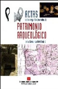 ACTAS SEGUNDAS JORNADAS PATRIMONIO ARQUEOLOGICO | portada del libro