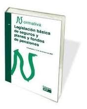 LEGISLACION BASICA DE SEGUROS Y PLANES Y FONDOS DE PENSIONES | portada del libro