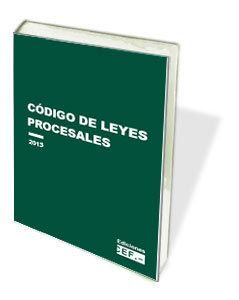 CÓDIGO DE LEYES PROCESALES 2013 | portada del libro