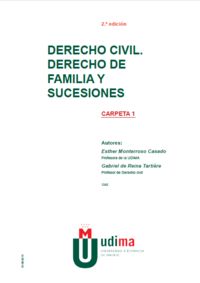 Derecho civil, de MONTERROSO CASADO, ESTHER | portada del libro
