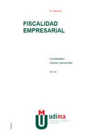 Fiscalidad empresarial, de GARCÍA DÍEZ, CLAUDIO | portada del libro