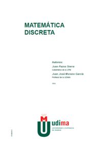 Matemática discreta, de PAZOS SIERRA, JUAN | portada del libro