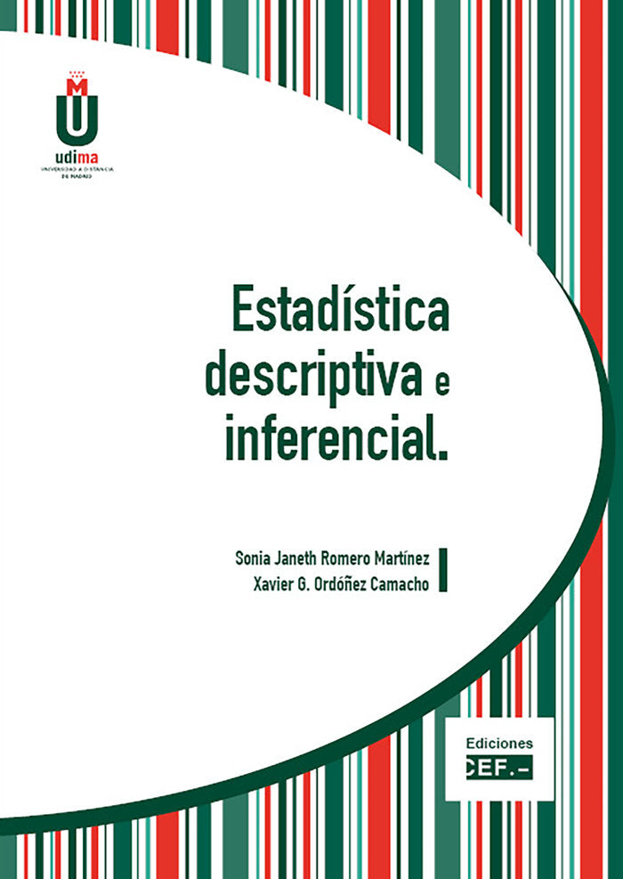 ESTADÍSTICA DESCRIPTIVA E INFERENCIAL, de ROMERO MARTÍNEZ | portada del libro