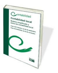 Contabilidad local. Modelo simplificado y básico de contabilidad local, de GABINETE TéCNICO DEL CEF.- | portada del libro