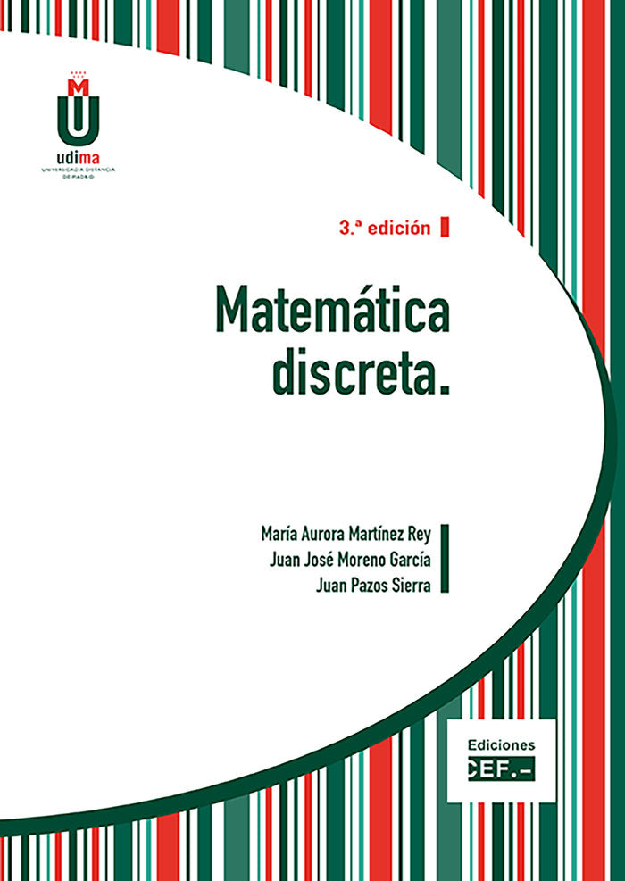 Matemática discreta, de Moreno García, Juan José | portada del libro