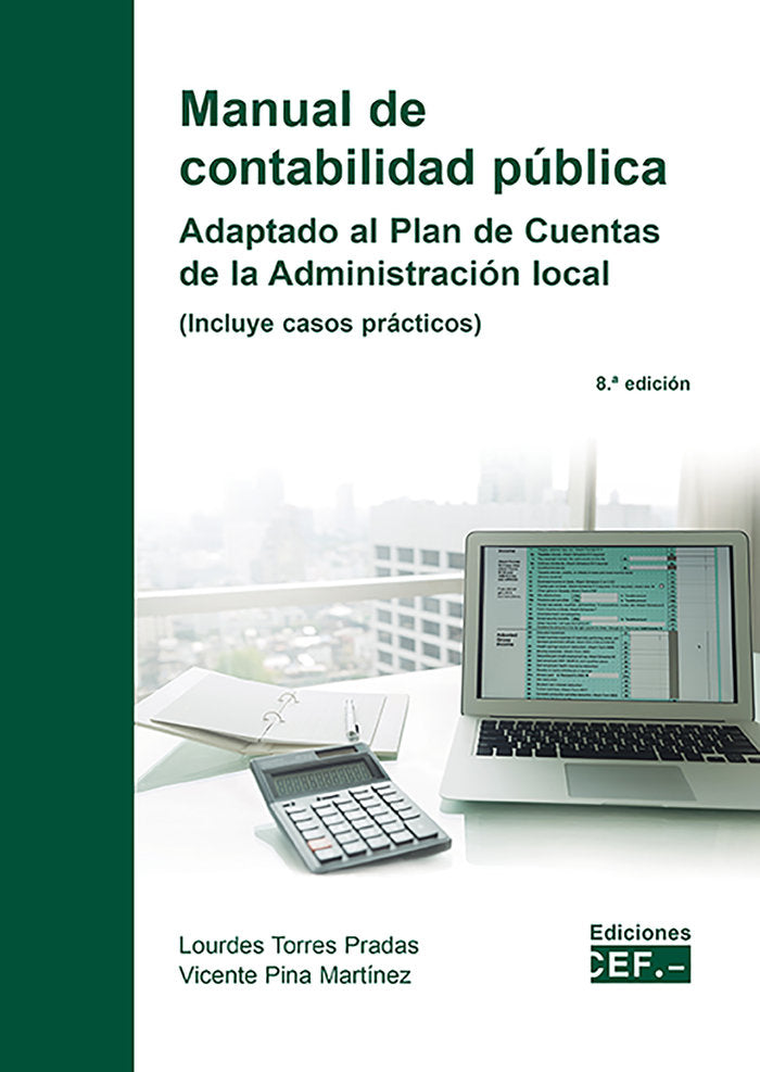 Manual de contabilidad pública. Adaptación al Plan de Cuentas de la Administración local, de Pina Martínez | portada del libr