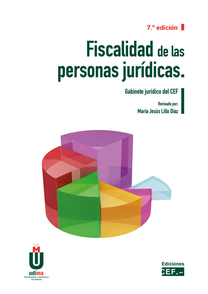 FISCALIDAD DE LAS PERSONAS JURIDICAS, de GABINETE JURIDICO DEL CEF | portada del libro