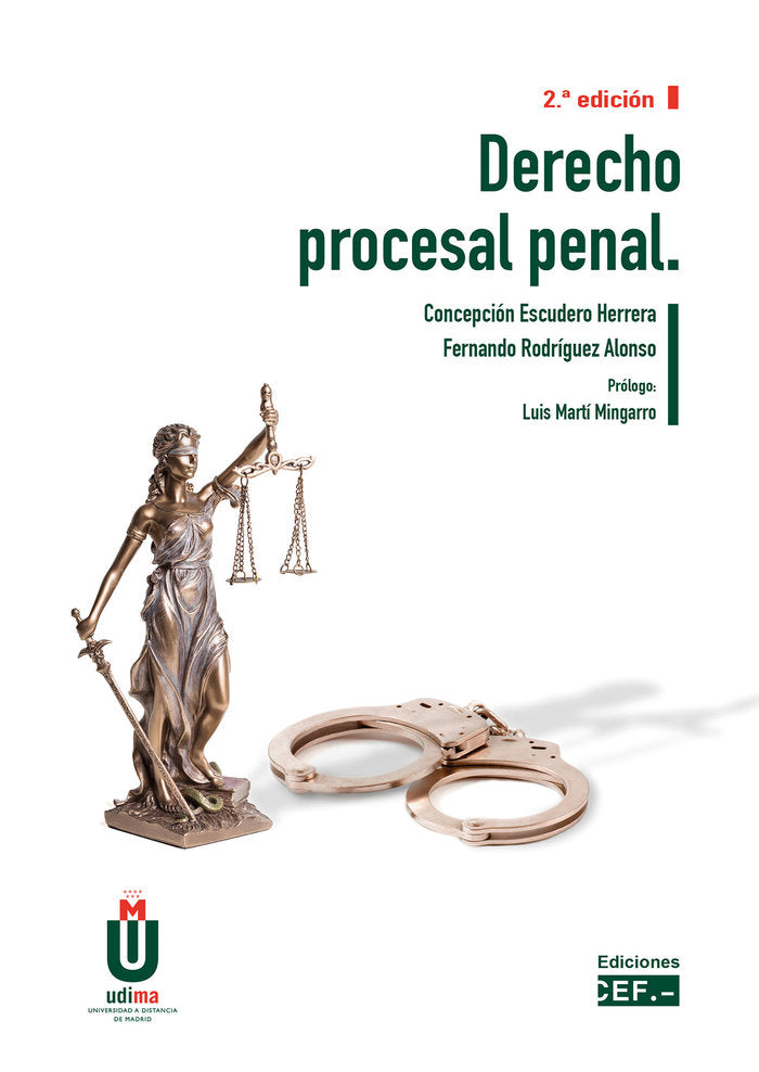 DERECHO PROCESAL PENAL, de ESCUDERO HERRERA, CONCEPCION | portada del libro