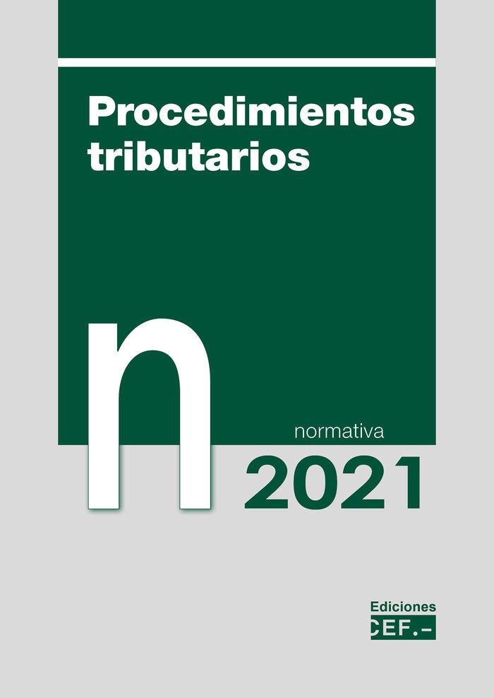 Procedimientos tributarios, de GABINETE JURIDICO DEL CEF | portada del libro