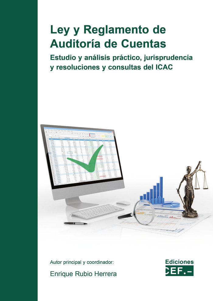 LEY Y REGLAMENTO DE AUDITORIA DE CUENTAS ESTUDIO Y ANALISIS, de RUBIO HERRERA, ENRIQUE | portada del libro