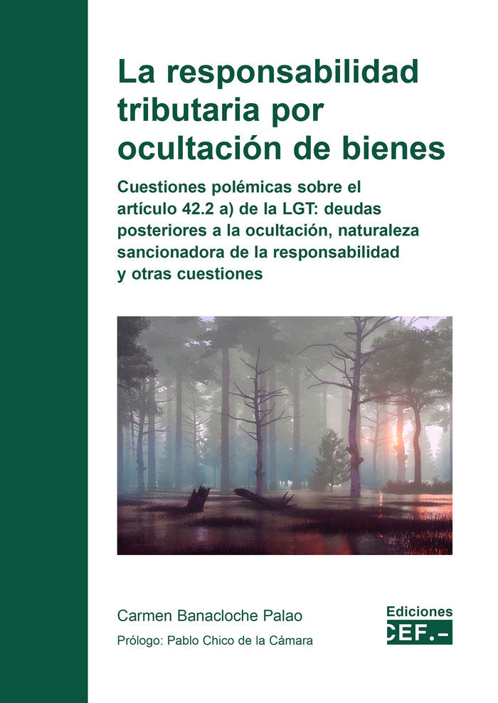 LA RESPONSABILIDAD TRIBUTARIA POR OCULTACION DE BIENES, de BANACLOCHE PALAO, CARMEN | portada del libro