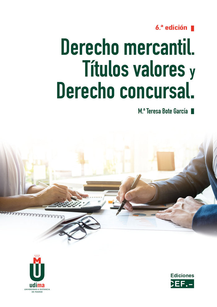 DERECHO MERCANTIL TITULOS VALORES Y DERECHO CONCURSAL, de BOTE GARCIA, MARIA TERESA | portada del libro