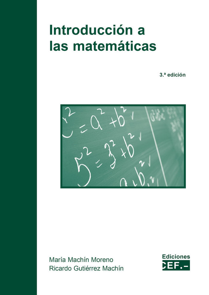 INTRODUCCION A LAS MATEMATICAS, de MACHIN MORENO, MARIA | portada del libro
