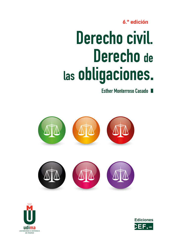 Derecho civil. Derecho de las obligaciones, de MONTERROSO CASADO, ESTHER | portada del libro