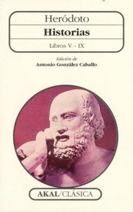 HISTORIAS HERODOTO: LIBROS V - IX, de Herodoto | portada del libro