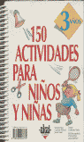 150 ACTIVIDADES PARA NIÑOS 3 AÑOS, de Vialles | portada del libro