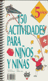 150 ACTIVIDADES PARA NIÑOS 5 AÑOS, de Vialles | portada del libro