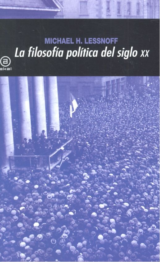FILOSOFIA POLITICA DEL SIGLO XX, de Lessnoff | portada del libro