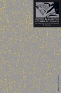 Hª DE LA CRITICA LITERARIA DEL SIGLO XX, de Selden | portada del libro